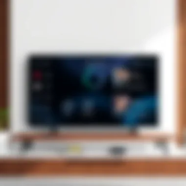 Smart Features of 65 Inch LED TVs An engaging smart feature interface displayed on a 65 inch LED TV