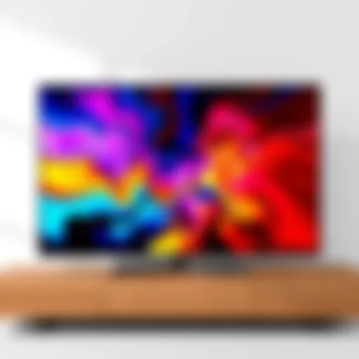 Vibrant Colors in 65 Inch LED TVs A stunning 65 inch LED TV showcasing vibrant colors and sharp resolution