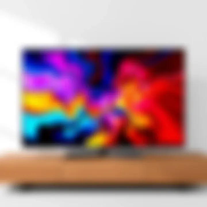 Vibrant Colors in 65 Inch LED TVs A stunning 65 inch LED TV showcasing vibrant colors and sharp resolution