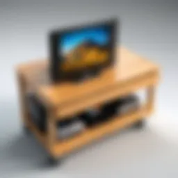 A Comprehensive Analysis of Wooden Rolling TV Carts Introduction