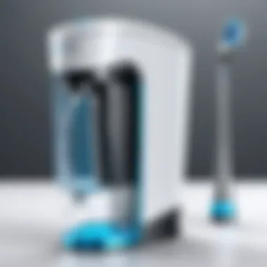 Innovative design of the Aquarius Professional Water Flosser showcasing its sleek profile and advanced features.