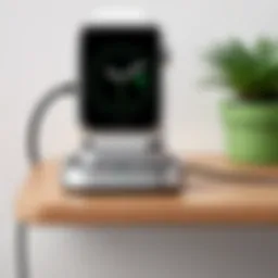 Sleek design of the Belkin Charging Dock for Apple devices