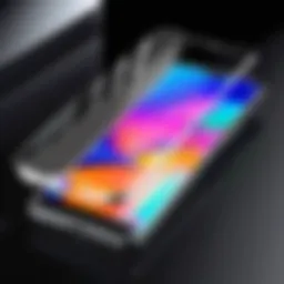 Tempered glass screen protector showcasing durability and clarity