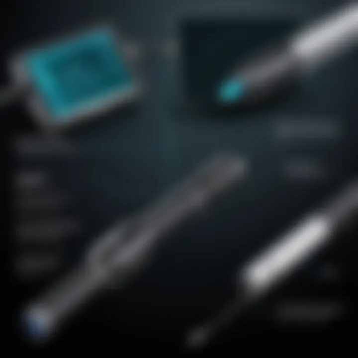 Visual representation of different types of borescope technologies available in the market.
