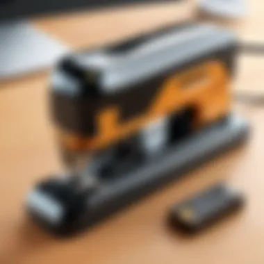 Bostitch Heavy Duty Electric Stapler with various stapling materials