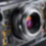 Close-up of a BYOB camera insert showcasing intricate design features.
