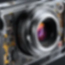 Close-up of a BYOB camera insert showcasing intricate design features.