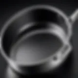 Close-up view of Calphalon cookware showcasing its sleek finish and design.