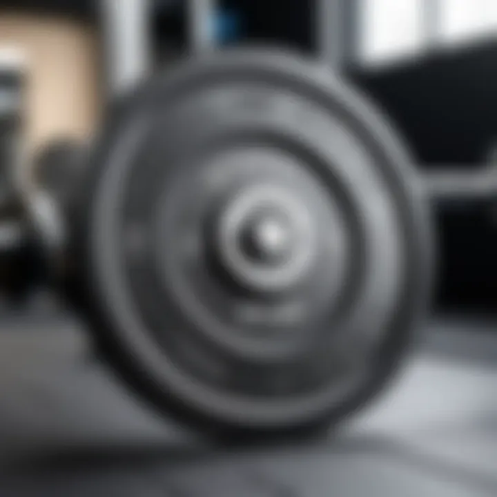 Cap Barbell weight plate in a gym setting