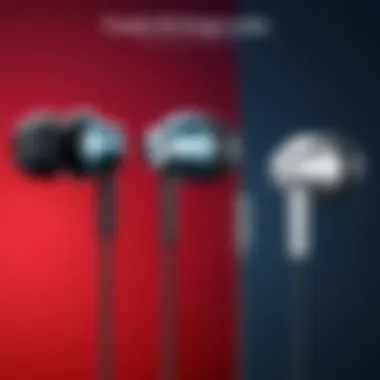 Comparison chart highlighting features of various earbuds