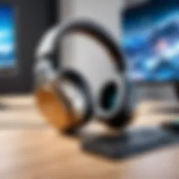 Wireless headset showcasing ergonomic design