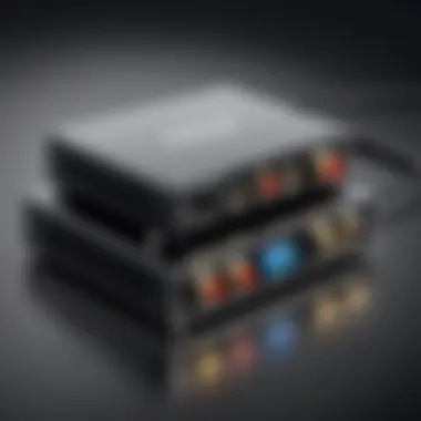 Coax to VGA Converter Device Illustration of a coax to VGA converter device