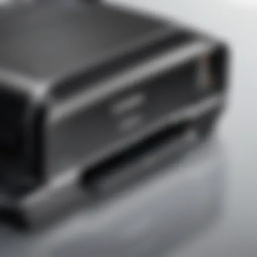 Sleek design of Canon compact printer showcasing modern aesthetics