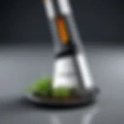 Close-up of a premium weed removal tool showcasing its ergonomic design