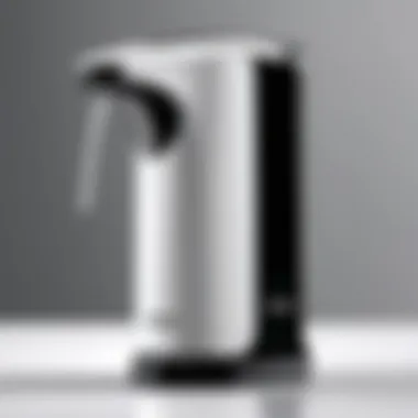 Close-up view highlighting the sleek design of the Tropro dispenser