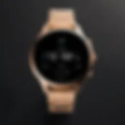 Fossil smartwatch wristband showcasing its sleek design and functionality.