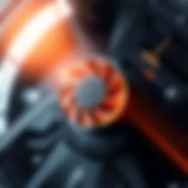 Internal components highlighting the technology behind bladeless fan operation