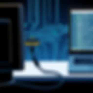 Zebra Scanner USB Connection in Action Zebra scanner connected to a computer via USB cable