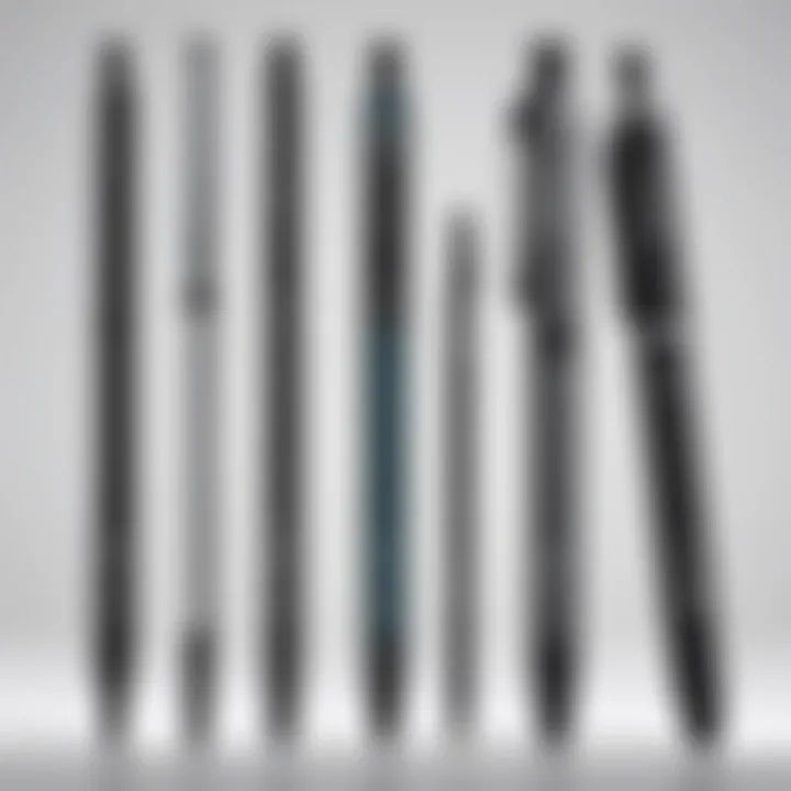 Comparison chart of various stylus options for LG Stylo 4