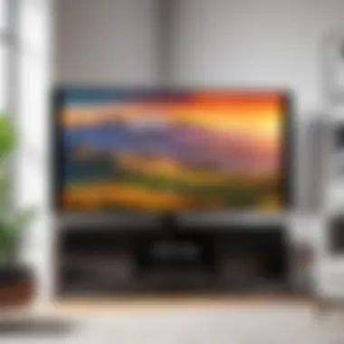 Space optimization in a living room with a corner-mounted TV