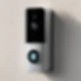 Modern video doorbell with an elegant chime