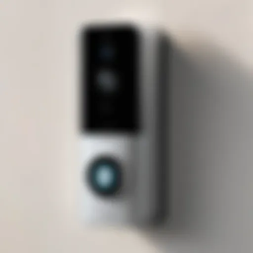 Modern video doorbell with an elegant chime