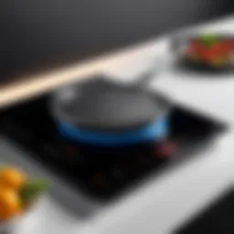 Modern induction cooktop showcasing sleek design and efficiency
