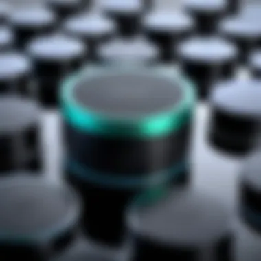Close-up view of a float valve silicone cap highlighting its design and material.