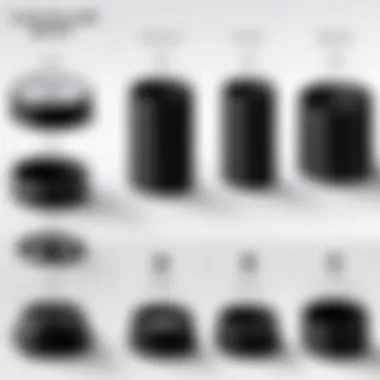 Comparison chart showing different types of float valve silicone caps available in the market.