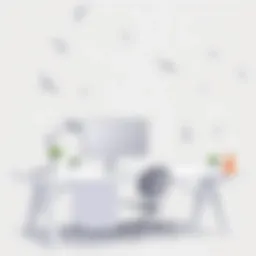 Modern L-shaped desk riser enhancing workspace aesthetics