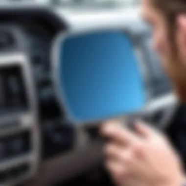 Correct installation of a mirror on a Ford F250