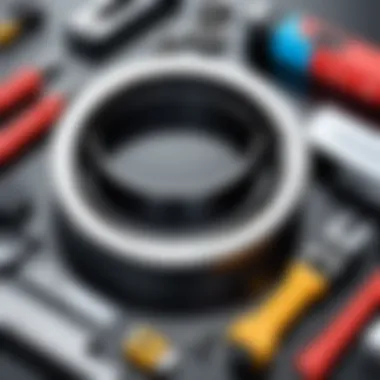 Tools Necessary for Belt Replacement Essential tools for Taurus ring saw belt replacement laid out