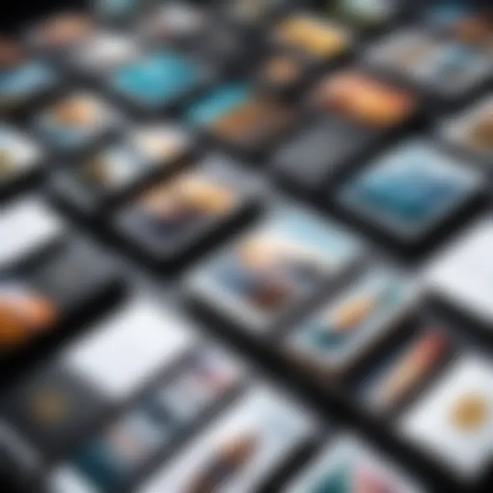 Various styles of 5x7 photo albums displayed together.