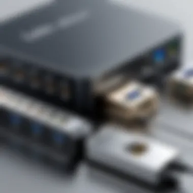 Comparison chart of different USB hub products