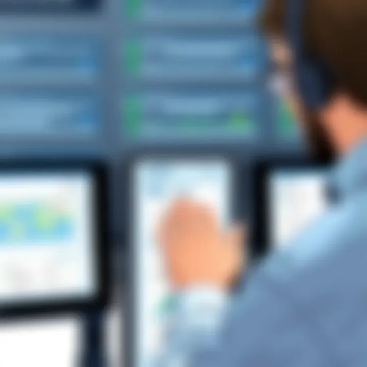 User interacting with the Ambir 820ix, demonstrating its usability and functionality.