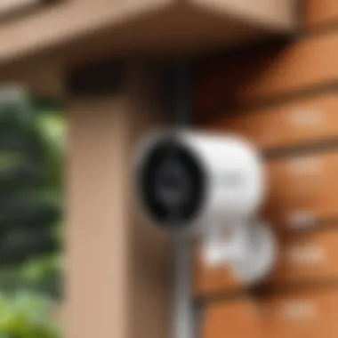 Features of Battery-operated Outdoor Security Camera Diagram showcasing features of a battery-operated security camera