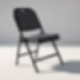 Elegant design of Costway fabric padded folding chair