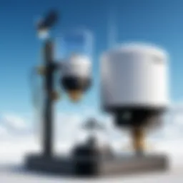 Detailed view of a Davis weather station sensor