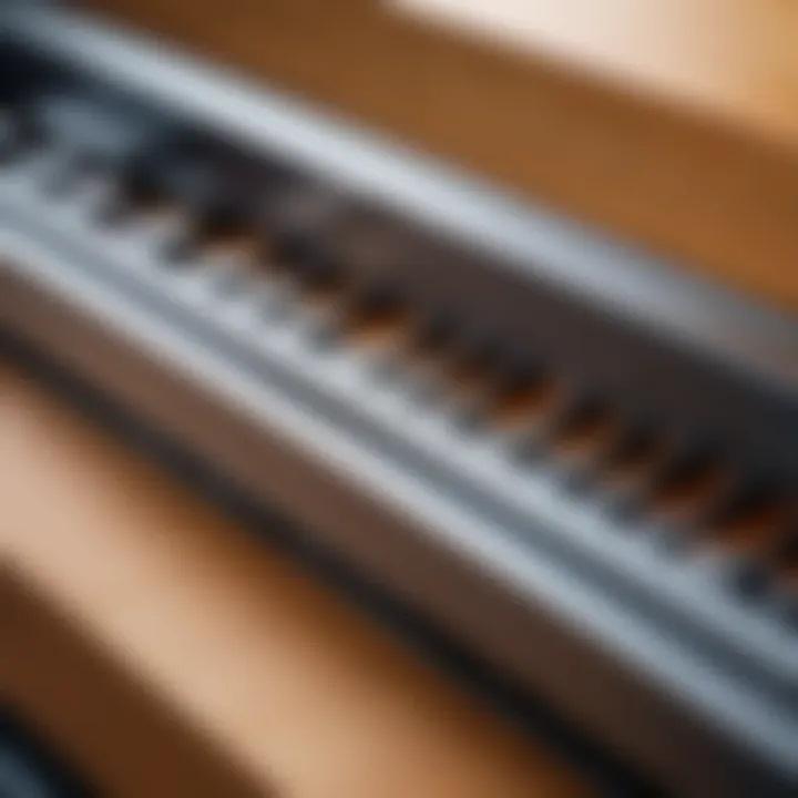 Illustration of different materials used in dresser drawer tracks highlighting durability.
