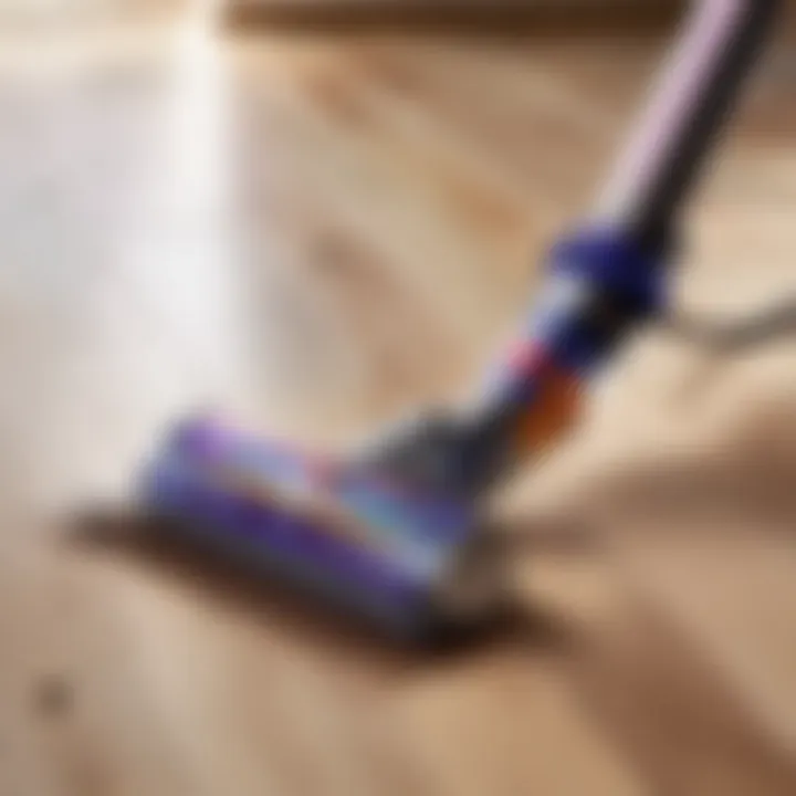 Dyson Animal Cordless Stick Vacuum on different floor types