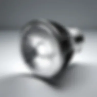 Close-up view of the Ecosmart 75 Watt LED bulb showcasing its design and features