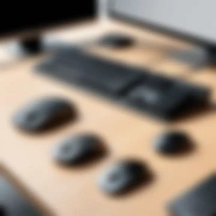 User-friendly layout of keyboard and mouse in a workspace