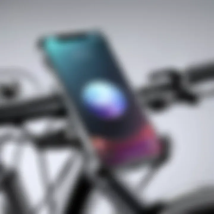 A sleek bike holder designed for iPhone 12 Pro Max