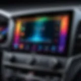 High-quality double din touch screen car stereo with vibrant display