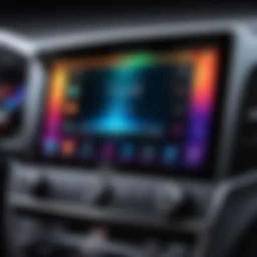 High-quality double din touch screen car stereo with vibrant display