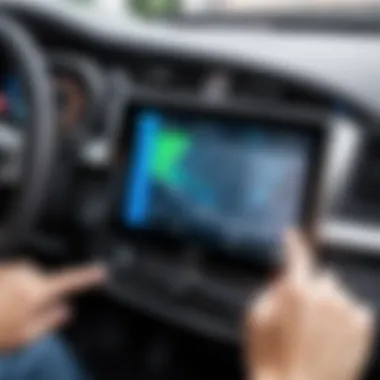 Installation Process of a Double Din Touch Screen Installation of a double din touch screen in a vehicle dashboard