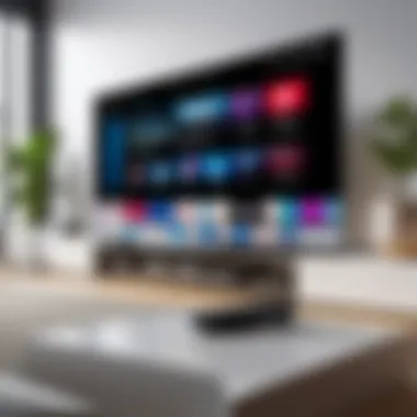 Samsung Remote Compatibility with Smart TVs A Samsung remote paired with a smart TV illustrating compatibility
