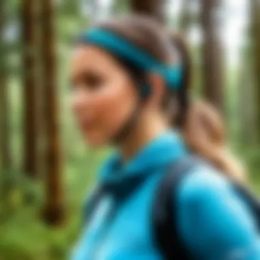Enhancing Active Lifestyles with AfterShokz Trekz Air User wearing AfterShokz Trekz Air headphones during outdoor activities.