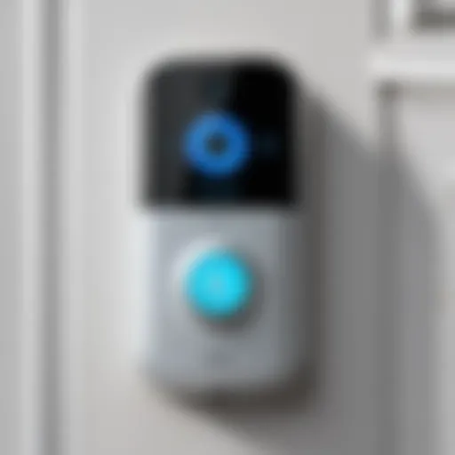 Smart doorbell showcasing advanced technology