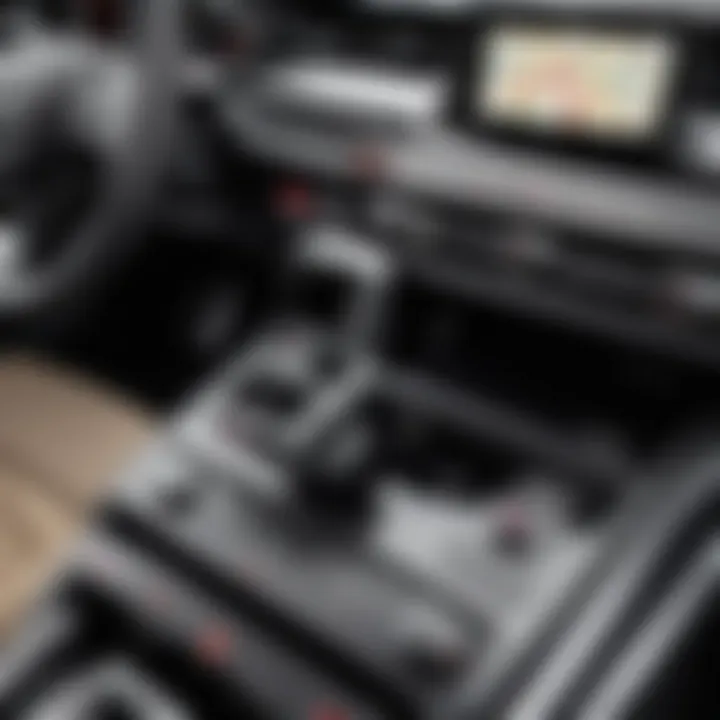 Functional integration of a phone holder with Audi's infotainment system